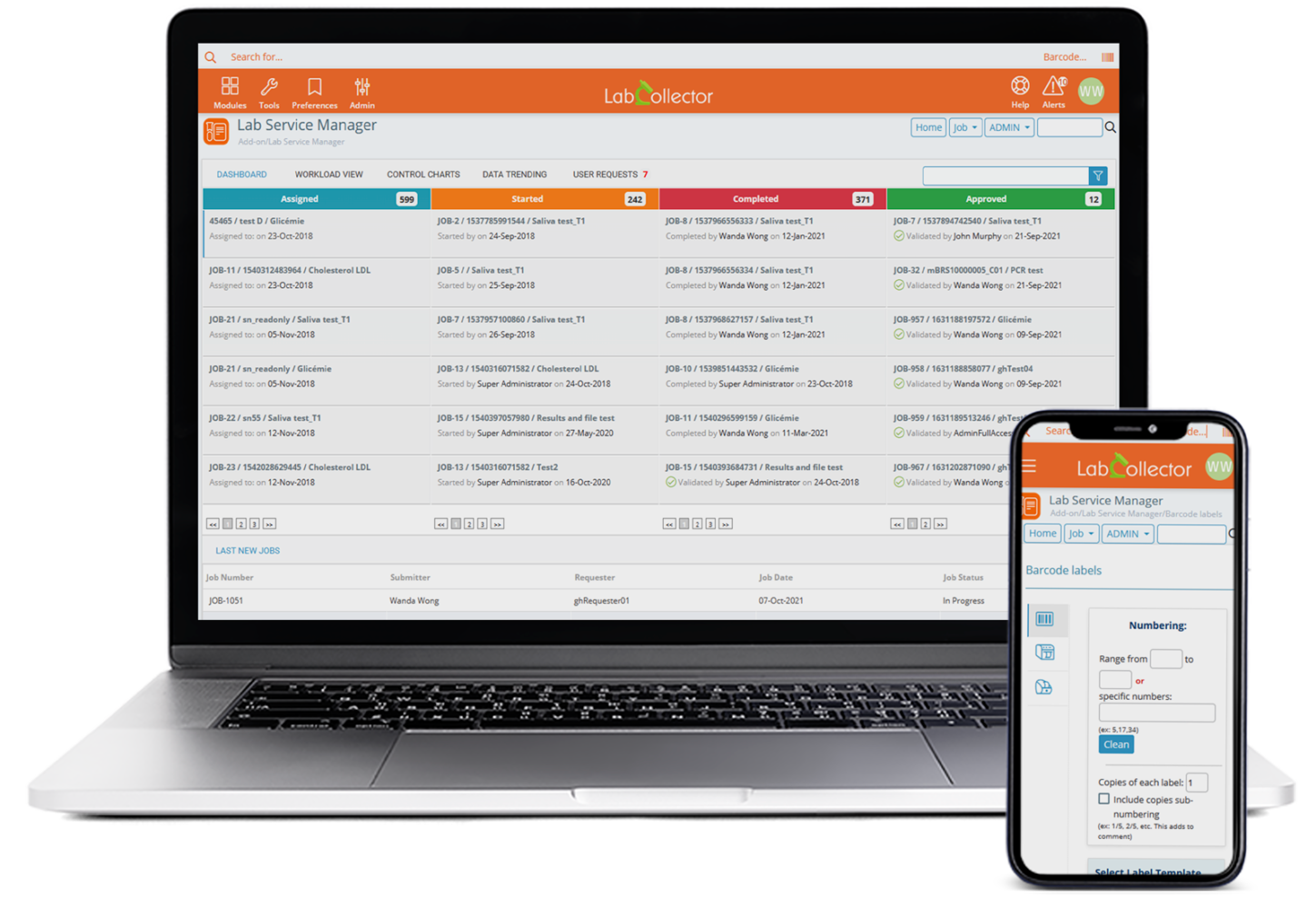 LSM responsive LabCollector Best LIMS