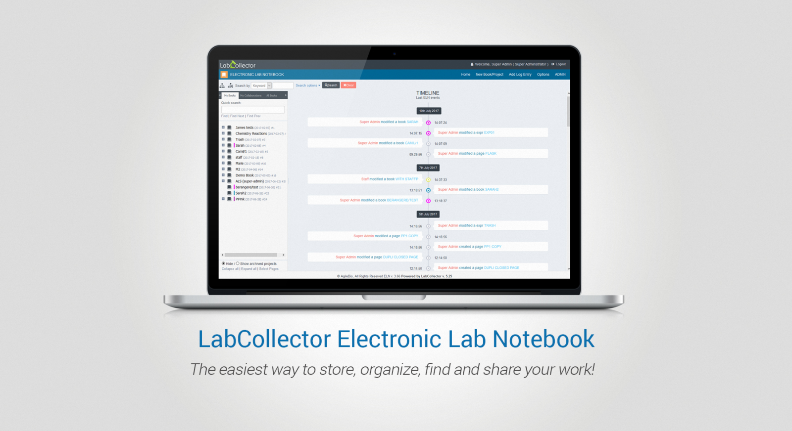 Electronic Lab Notebook (ELN) LabCollector