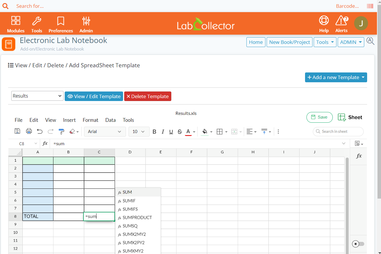 eln labcollector workflow